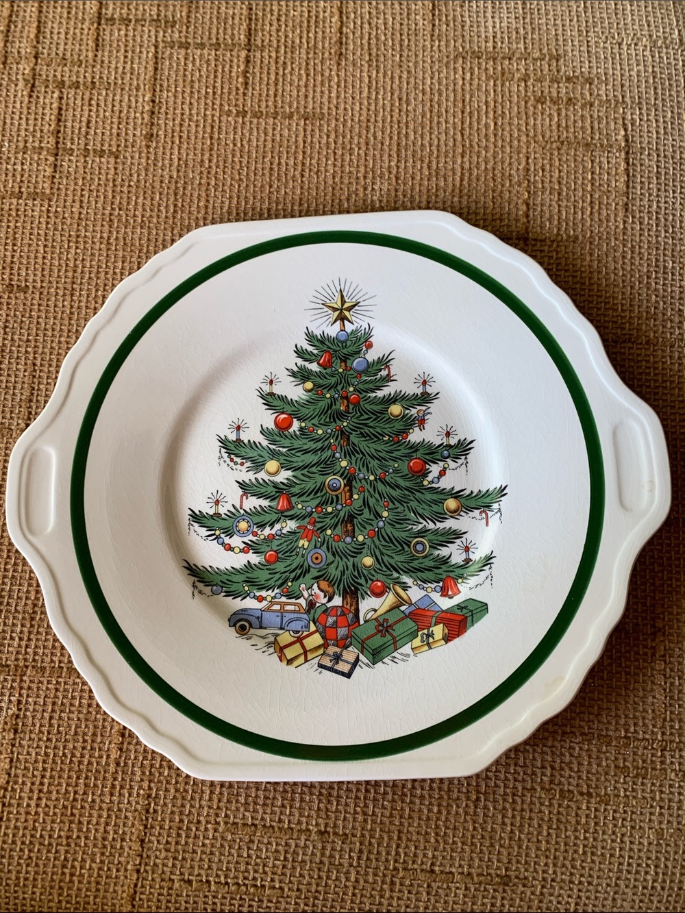 Cuthbertson Christmas Tree serving plate